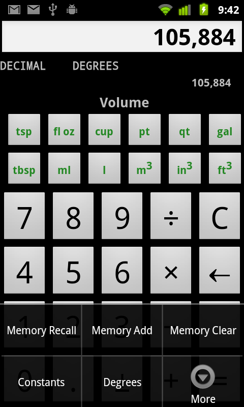 J-Calc Calculator app for Android screenshot